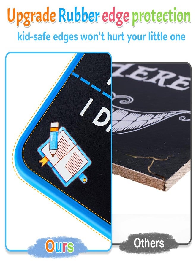 multiwins First and Last Day of School Sign with 6 Colorful Liquid Chalk Markers Pack - 14”x11”Double-Sided Back to School Signs for Kids - Reusable Wooden 1st Day of Preschool/Kindergarten Photo Props - Image 5